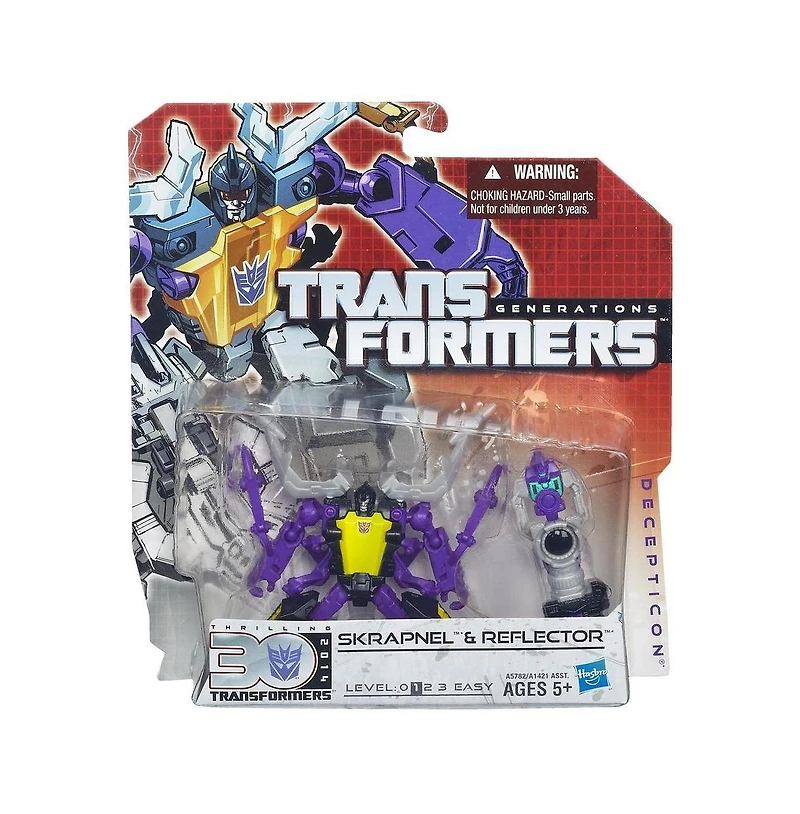 Transformers Legends Class Skrapnel and Reflector Generations Thrilling 30