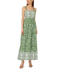 CeCe Women's Strap Trim Combo Midi Dress