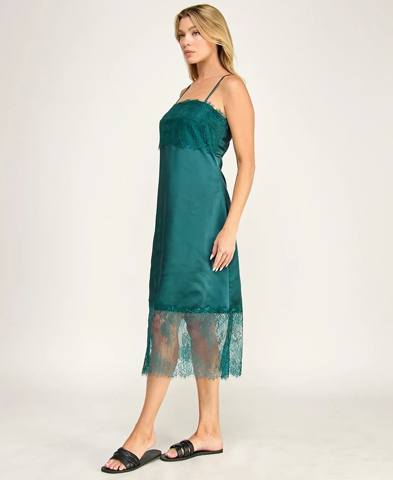 Row A Juniors' Sleeveless Midi Dress