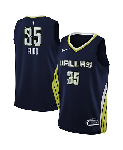 Nike Big Boys and Girls Nike Azzi Fudd Navy Dallas Wings Explorer Edition Jersey