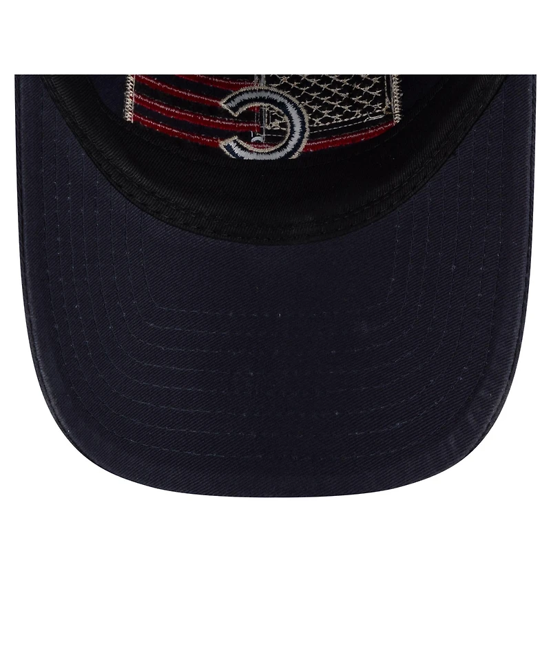 New Era Men's Navy Chicago Cubs Americana Flag 9TWENTY Adjustable Hat