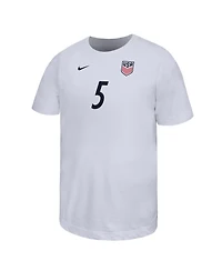 Nike Big Boys and Girls Antonee Robinson White Usmnt Home Player Name & Number T-Shirt