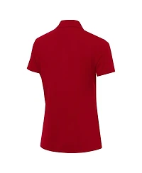 Antigua Women's Red Houston Astros Independence Day Patriotic Logo Era Polo shirt