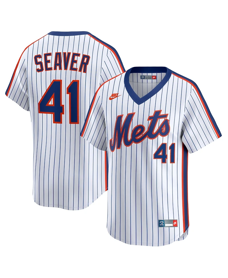 Nike Men's Tom Seaver White New York Mets Cooperstown Collection Limited Jersey