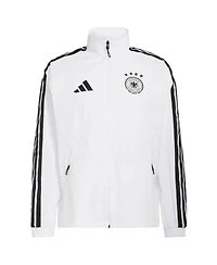 Adidas Men's White Germany National Team 2026 Home Full-Zip Game Day Anthem Jacket