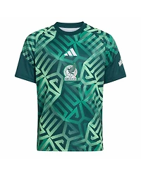Adidas Big Boys and Girls Green Mexico National Team 2026 Pre-MatchJersey