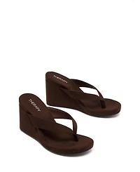 Therapy Australia Women's Ren Round Toe Wedge Thong Heel