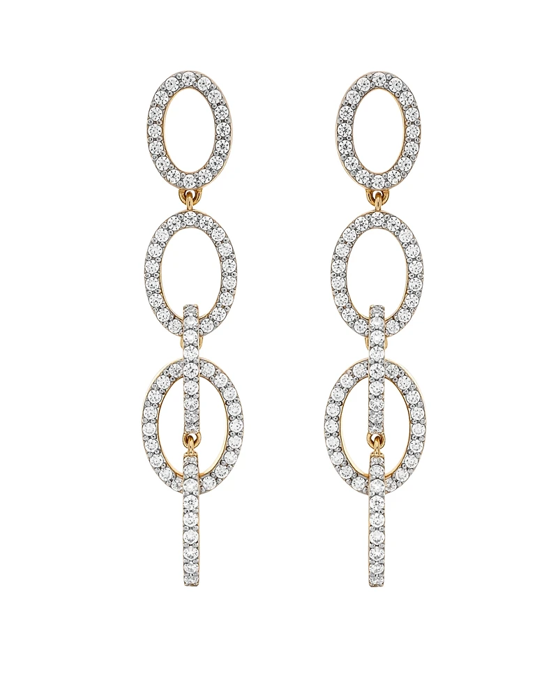 Wrapped in Love Diamond Oval Link Earrings (1 ct. t.w.) in 14k Yellow Gold