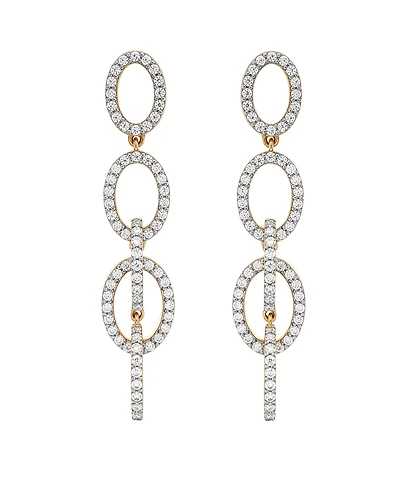 Wrapped in Love Diamond Oval Link Earrings (1 ct. t.w.) in 14k Yellow Gold