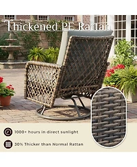 Aecojoy Patio Furniture Set Seats 7 Outdoor Sectional Sofa Couch