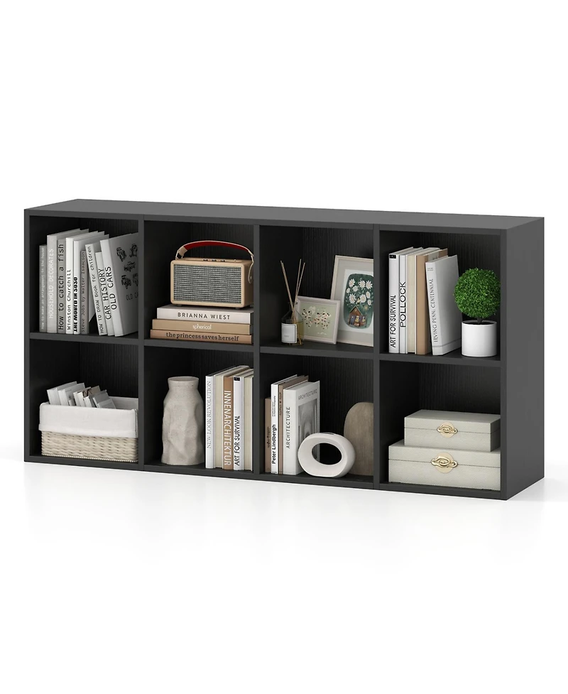 Slickblue Modern 8 Cube Storage Organizer Bookshelf for Home Office
