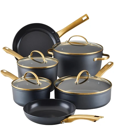 Farberware Forged Induction 12-Piece Aluminum Ceramic Nonstick Cookware Set