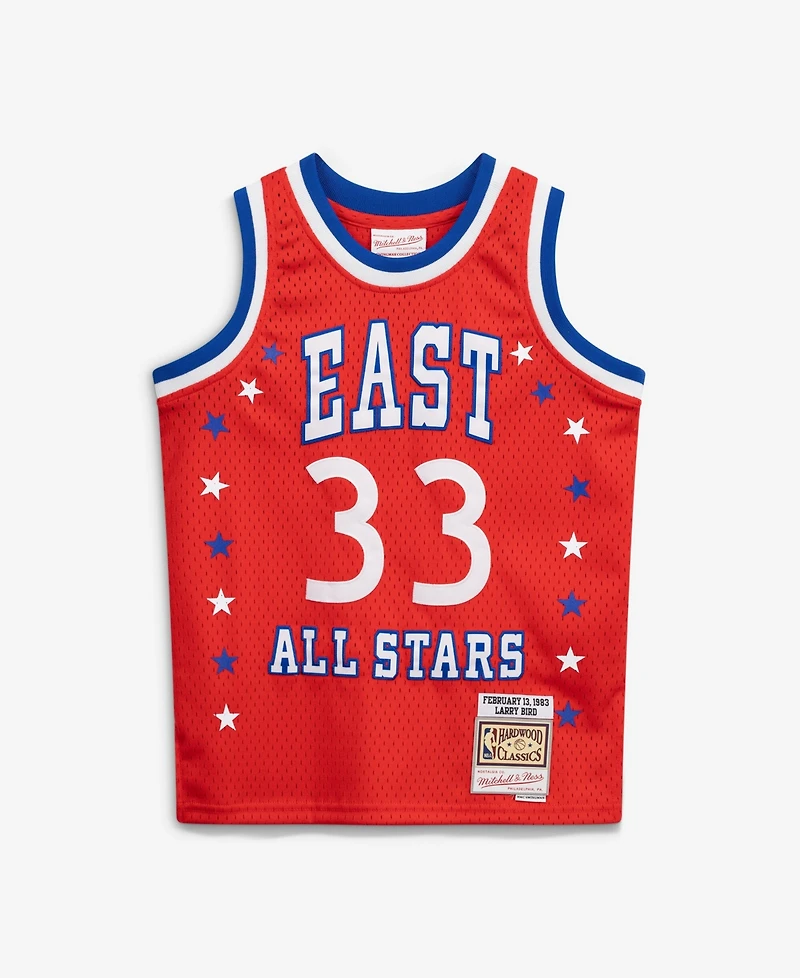 Mitchell & Ness Big Boys and Girls Larry Bird Red 1983 Nba All-Star Game Hardwood Classics Swingman Jersey
