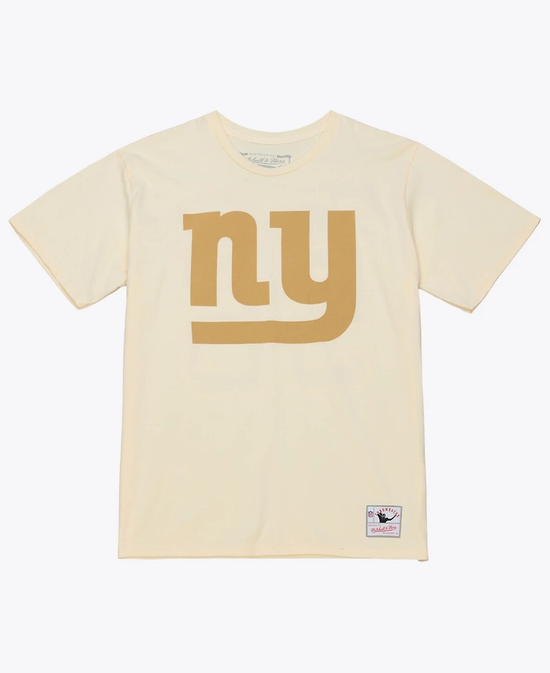 Mitchell & Ness Men's Lawrence Taylor Cream New York Giants Sandman Name Number T-Shirt