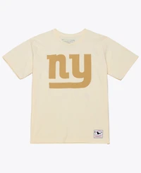 Mitchell & Ness Men's Lawrence Taylor Cream New York Giants Sandman Name Number T-Shirt