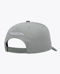 Mitchell & Ness Men's Gray Indiana Pacers Thunderstorm Head Coach Pro Crown Snapback Hat