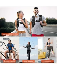 Aofar Weighted Vest Adjustable Reflective Strength Running Workout Jogging Walking