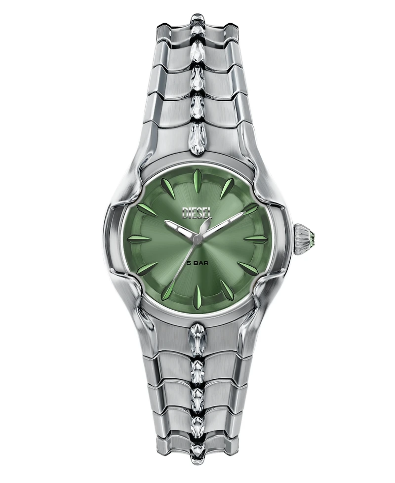 Diesel Women's Vert Quartz Silver Stainless Steel Watch 32mm