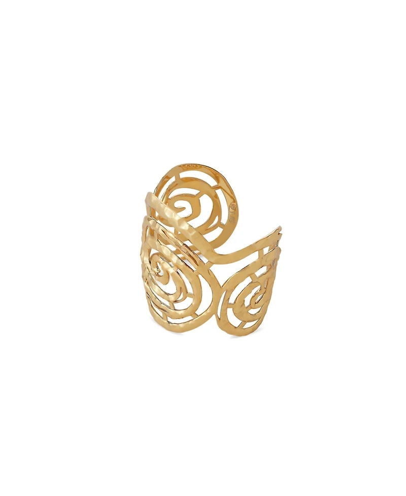 Retro Chic Mono Spiral Cuff