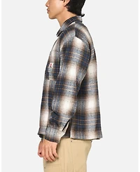 Carre Men's Ombre Zip Up Long Sleeve Shirt