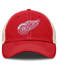 Fanatics Men's Red/Natural Detroit Red Wings Rival Trucker Adjustable Hat