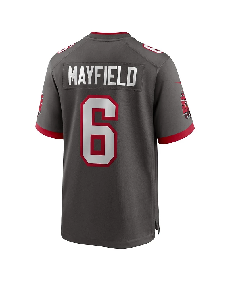 Nike Men's Baker Mayfield Pewter Tampa Bay Buccaneers Alternate Game Player Jersey