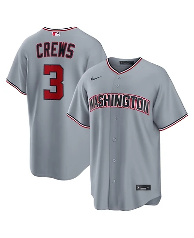 Nike Men's Dylan Crews Gray Washington Nationals Road Replica Jersey