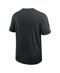 Nike Men's Black Philadelphia Eagles Sideline Uv Dri-fit Coaches T-Shirt