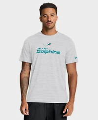 Nike Men's Ash Miami Dolphins Velocity Endurance Run Dri-fit T-Shirt