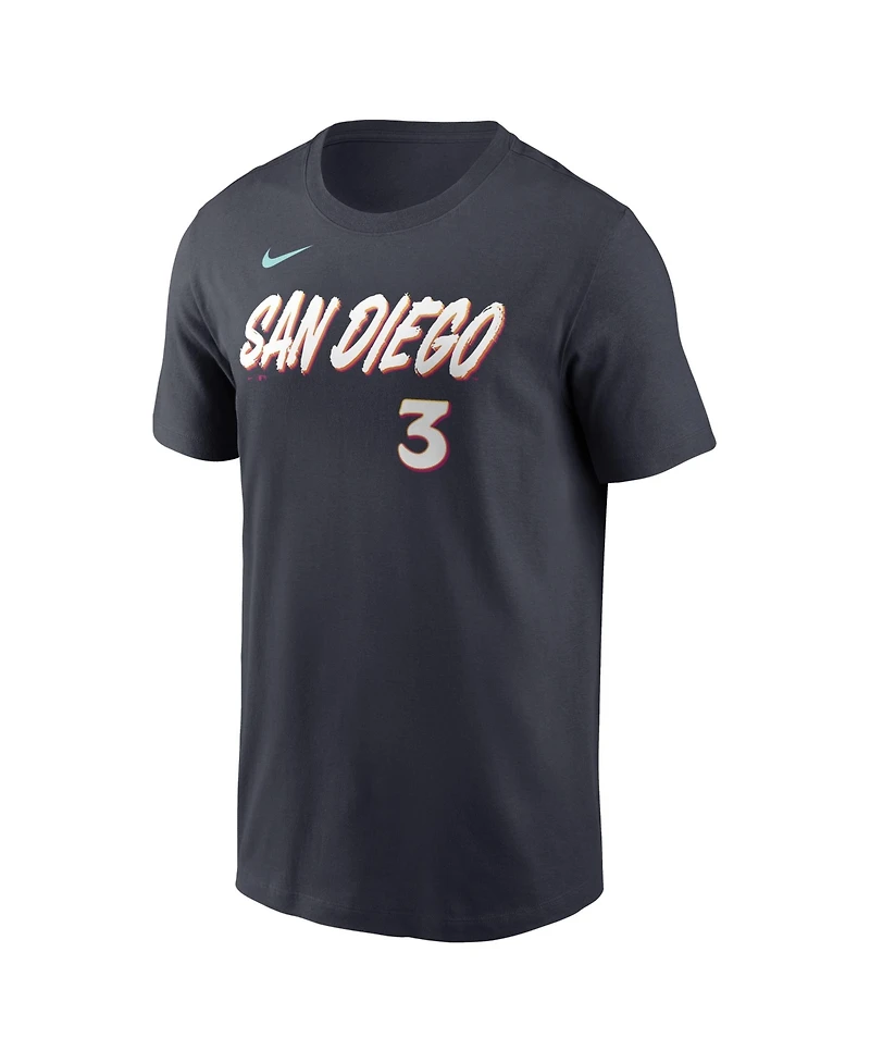 Nike Men's Jackson Merrill Obsidian San Diego Padres City Connect Name & Number T-Shirt