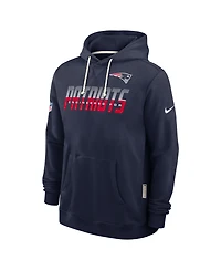 Nike Men's Navy New England Patriots Sideline Standard Issue Dri-fit Hoodie