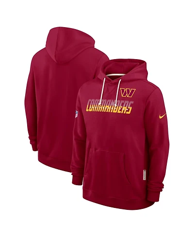 Nike Men's Burgundy Washington Commanders Sideline Standard Issue Dri-fit Hoodie