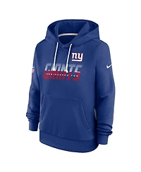 Nike Women's Royal New York Giants Sideline Standard Issue Dri-fit Hoodie