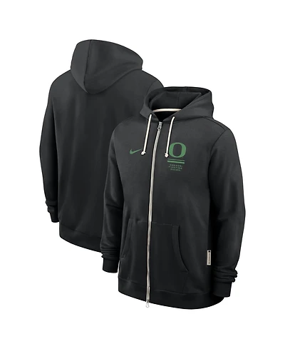 Nike Men's Black Oregon Ducks 2026 Sideline Standard Issue Dri-fit Full-Zip Hoodie