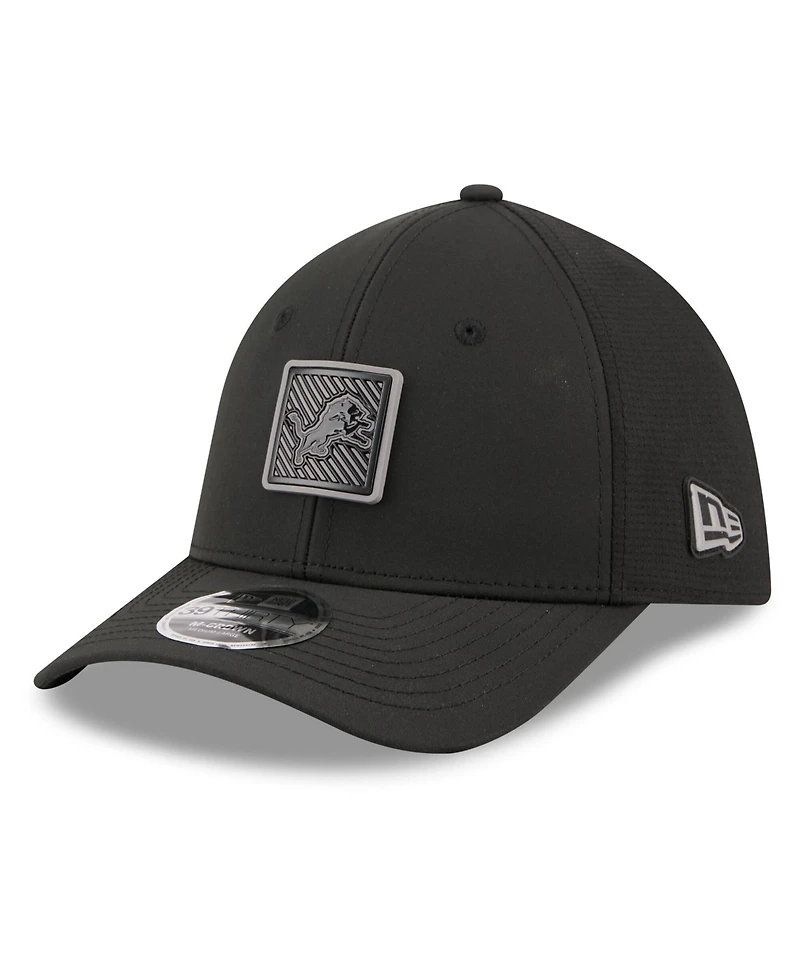 New Era Men's Black Detroit Lions 2026 Nfl Training Camp 39THIRTY Flex Hat