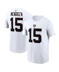 Nike Men's Fernando Mendoza White Las Vegas Raiders Name & Number T-Shirt