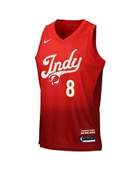 Nike Big Boys and Girls Sophie Cunningham Red Indiana Fever Victory Rebel Edition Jersey