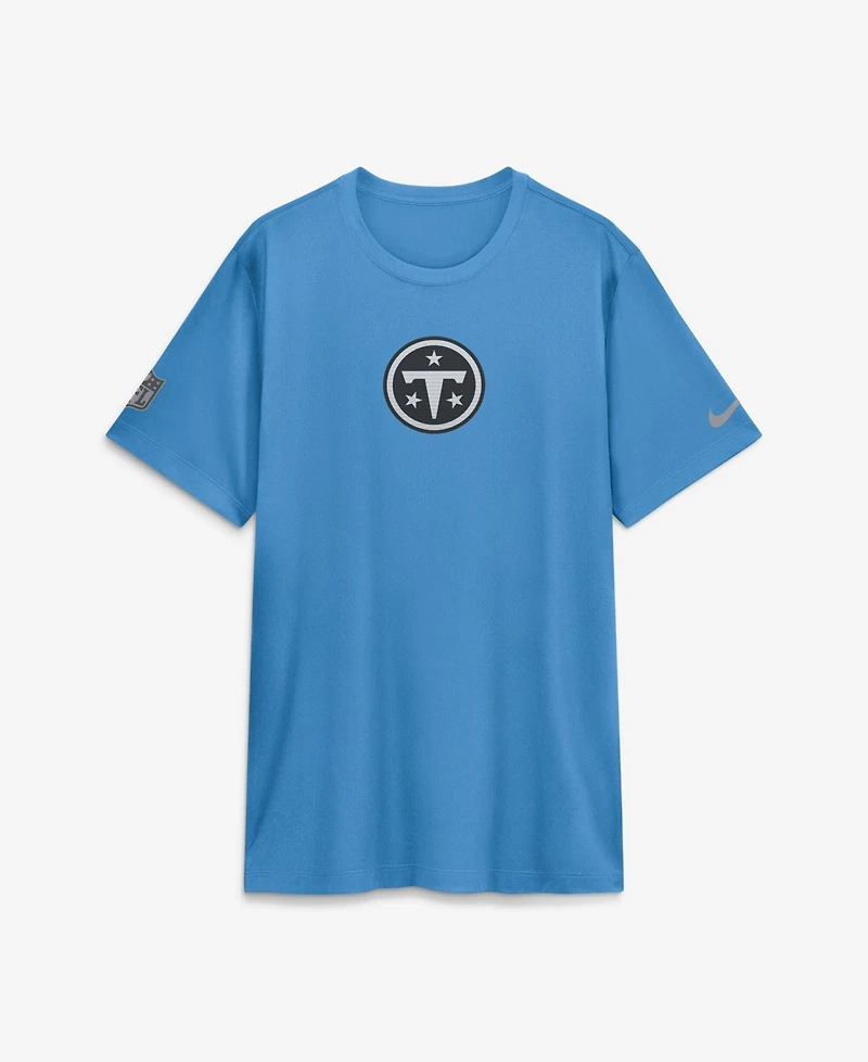 Nike Men's Light Blue Tennessee Titans Sideline Lead The Charge Legend Dri-fit T-Shirt
