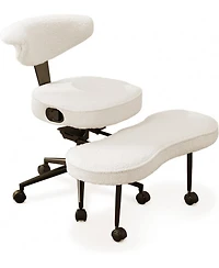 gaomon Ergonomic Cross-Legged Office Chair, Adjustable Height and Lumbar Support, 360 Degree Swivel, Wide Meditation Kneeling Seat