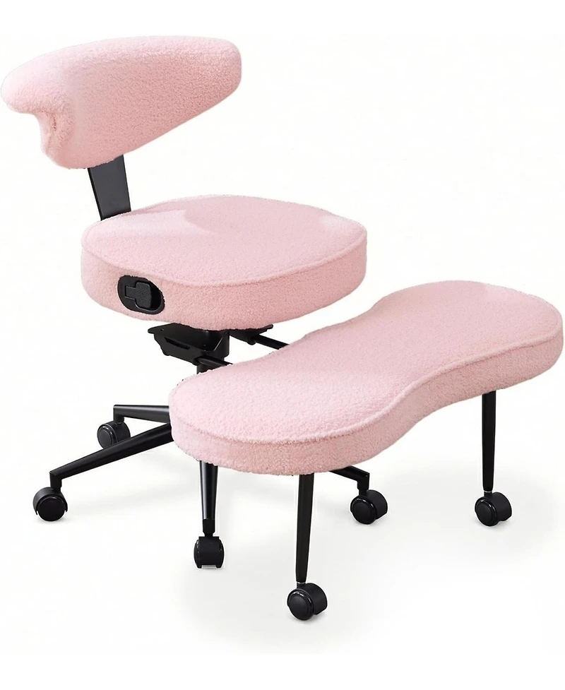 gaomon Ergonomic Cross-Legged Office Chair, Adjustable Height and Lumbar Support, 360 Degree Swivel, Wide Meditation and Kneeling Seat