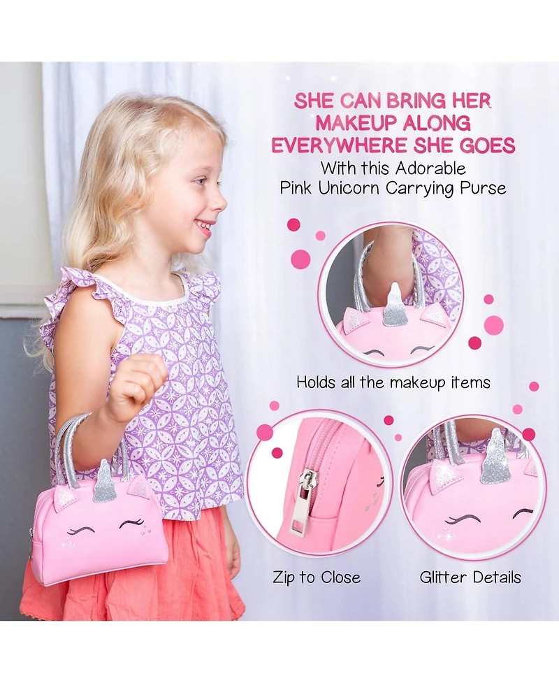 Gnuadz Kids Makeup Kit with Purse Girls Birthday Gift