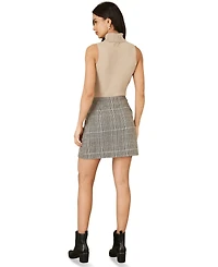 Yumi Women's Knitted Roll Neck Sleeveless Jumper