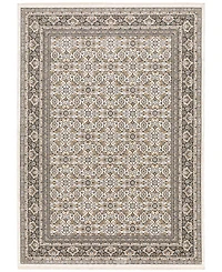 Oriental Weavers Maharaja 2061N Ivory and Gray 3'3" x 5' Area Rug