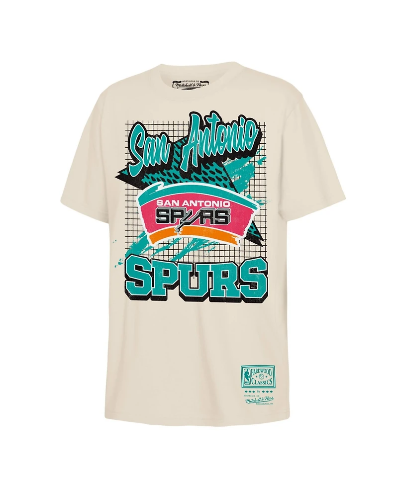 Mitchell & Ness Toddler Natural San Antonio Spurs Retro Wizard T-Shirt