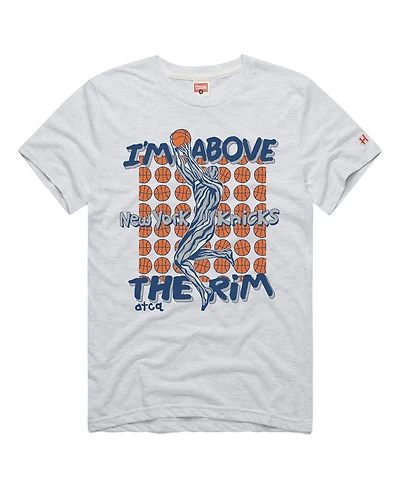 Homage Men's Homage Ash New York Knicks A Tribe Called Quest x Nba I'm Above The Rim Tri-Blend T-Shirt