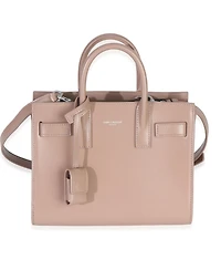 Pre-Owned Saint Laurent Beige Smooth Leather Nano Classic Sac De Jour