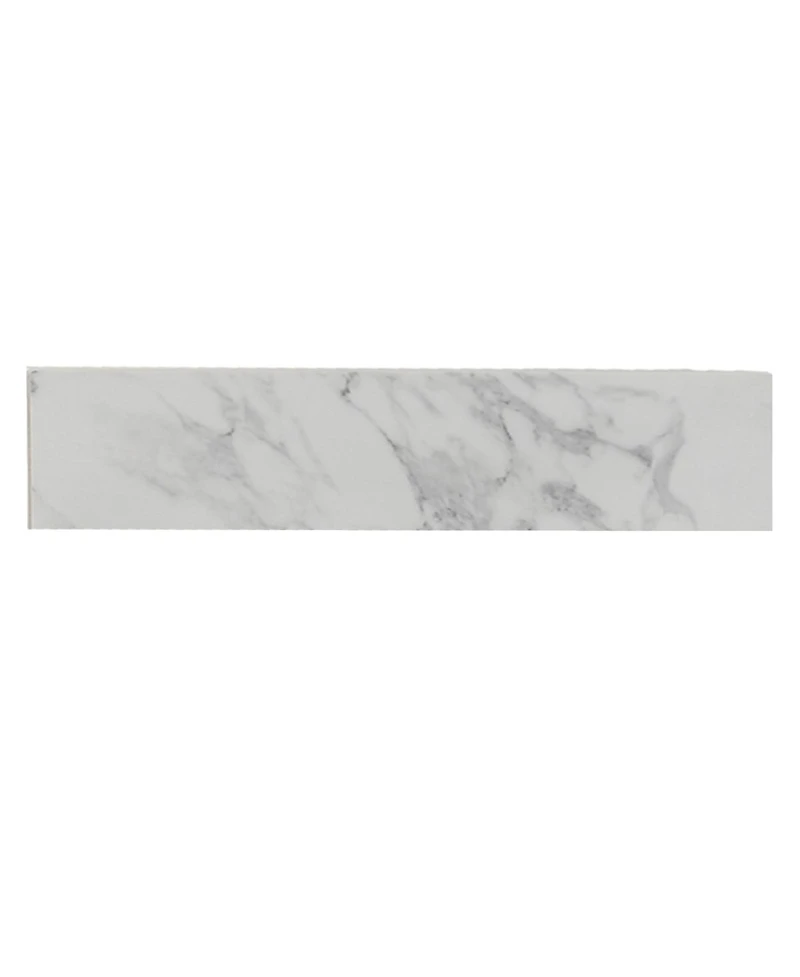 Sillysis 31/37/43 Inch Sintered Stone Bathroom Vanity Top with Rectangular Undermount Sink, 4 Inch Backsplash
