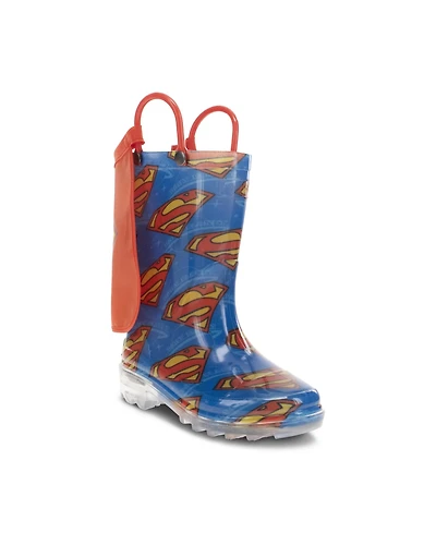 Western Chief Kids Superman Lighted Rain Boot