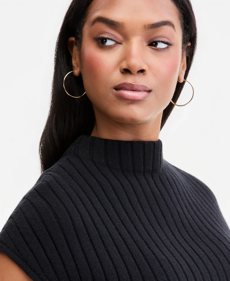 Bar Iii Women's Ribbed Cropped Sweater, Macy's Exclusive