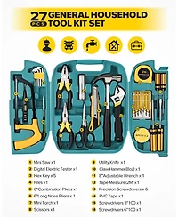 Xdovet Household Tool Kit Set Home Repair Storage Case Garage Dorm